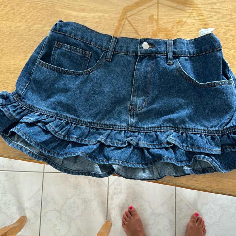 Shein Curve OXl jean skirt